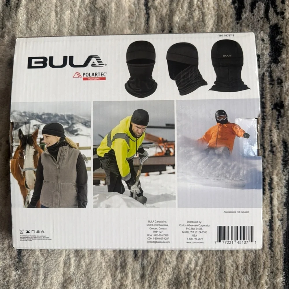 BULA Polartec Thermal Pro Balaclava – 2 Pack (Size L/XL)